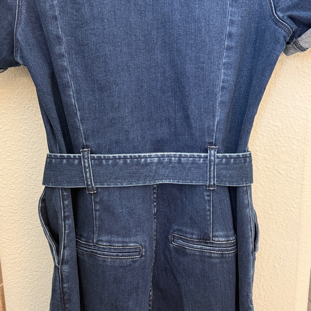 PAIGE Blue Denim Jumpsuit - Picture 14 of 16